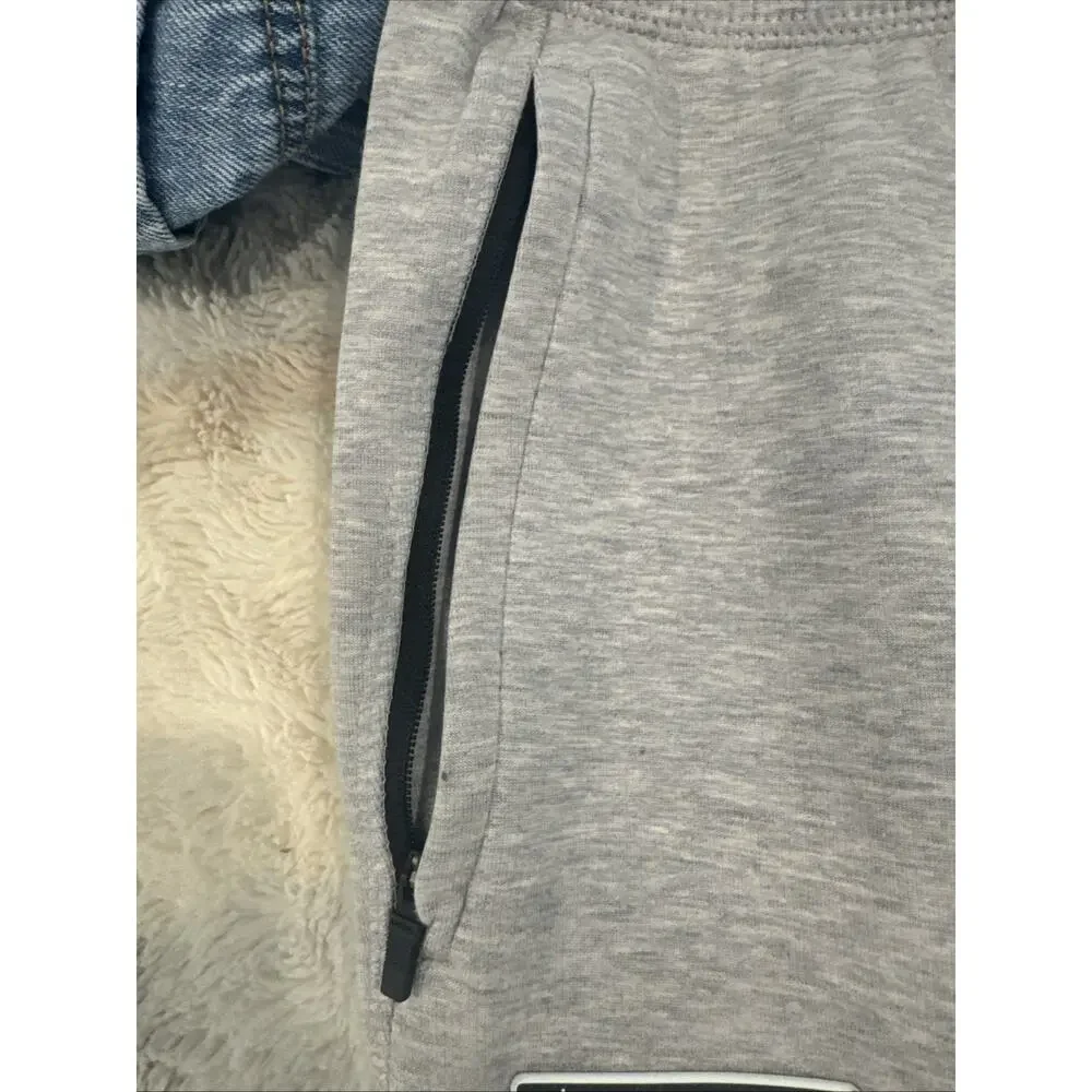 LACOSTE Joggers Mens Large Grey Tapered Sweatpants Logo Lounge Casual